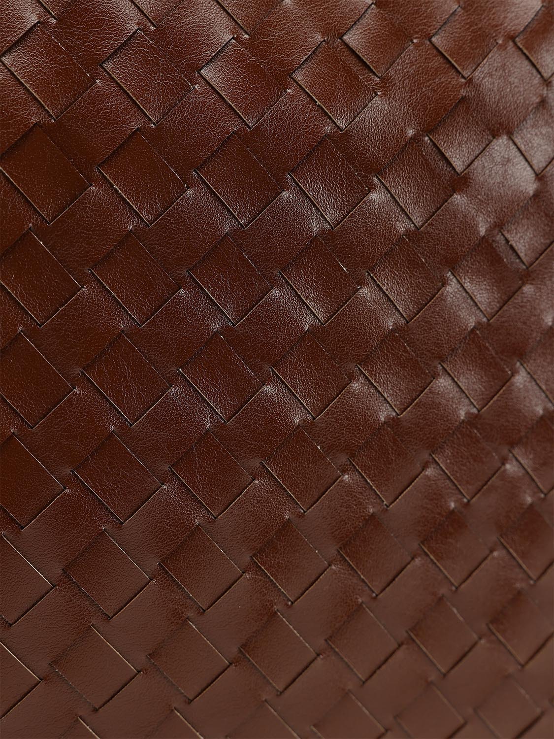 Faux Leather Oversized Weave Shoulder Bags - Image 4