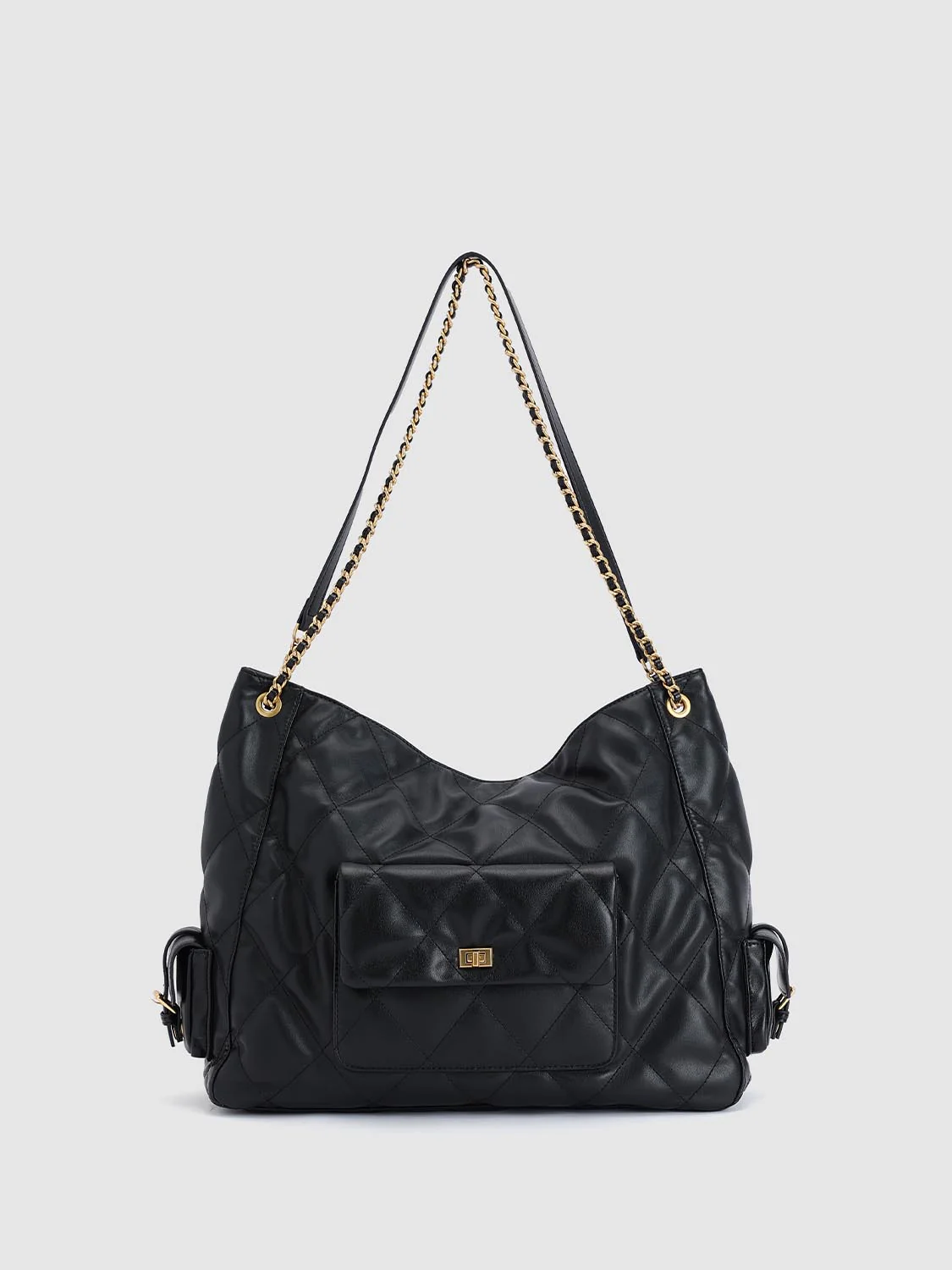Faux Leather Quilted Shoulder Crossbody Bags