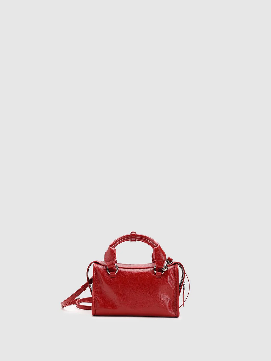 Faux Leather String Detail Handle Shoulder Bags - Image 9