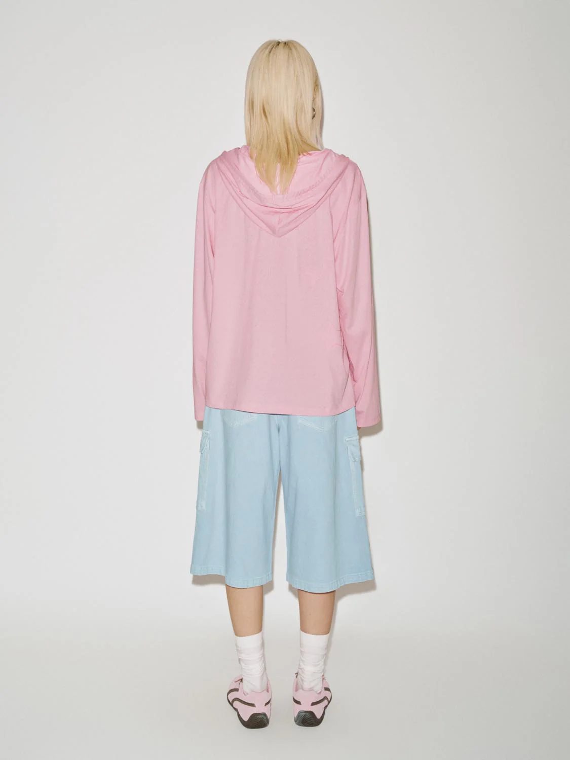 Flap Pocket Wide Leg Denim Shorts - Image 6