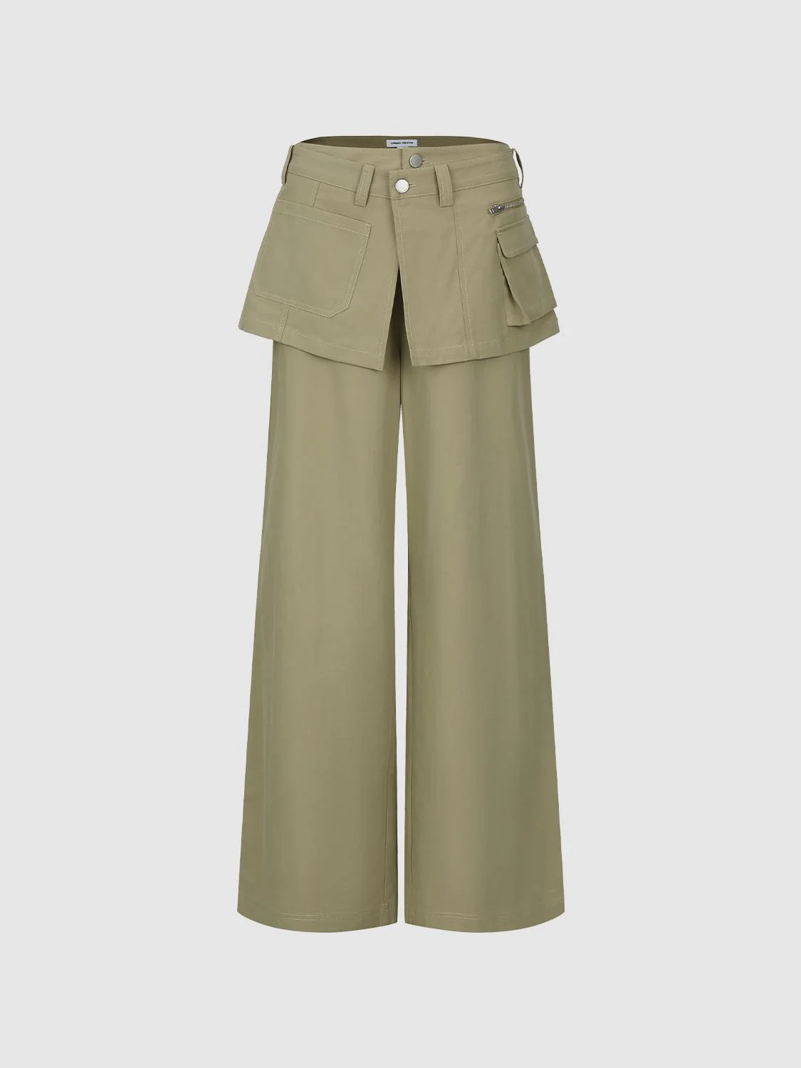 Flap Pocket Wide Leg Pants - Image 2