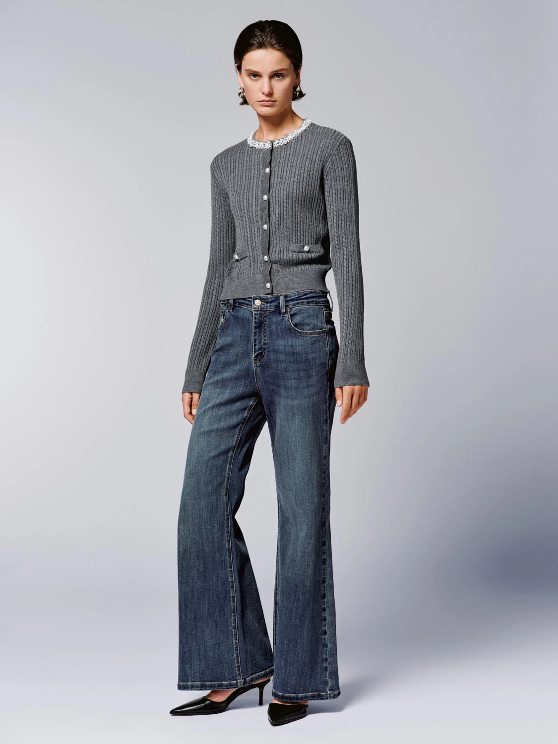 Flare Leg Jeans - Image 6