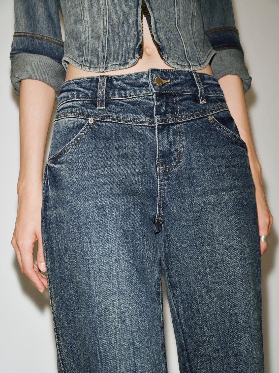 Flare Leg Jeans - Image 5