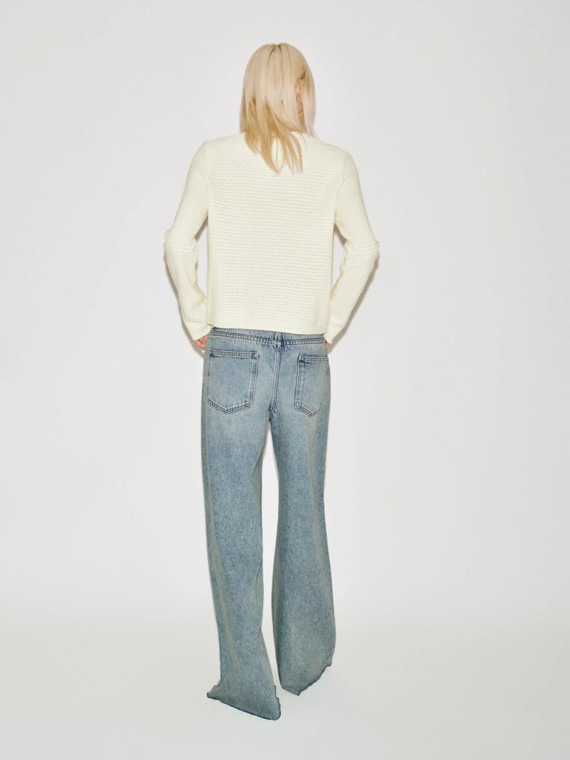 Floral Crochet Open Knitted Cardigans - Image 6