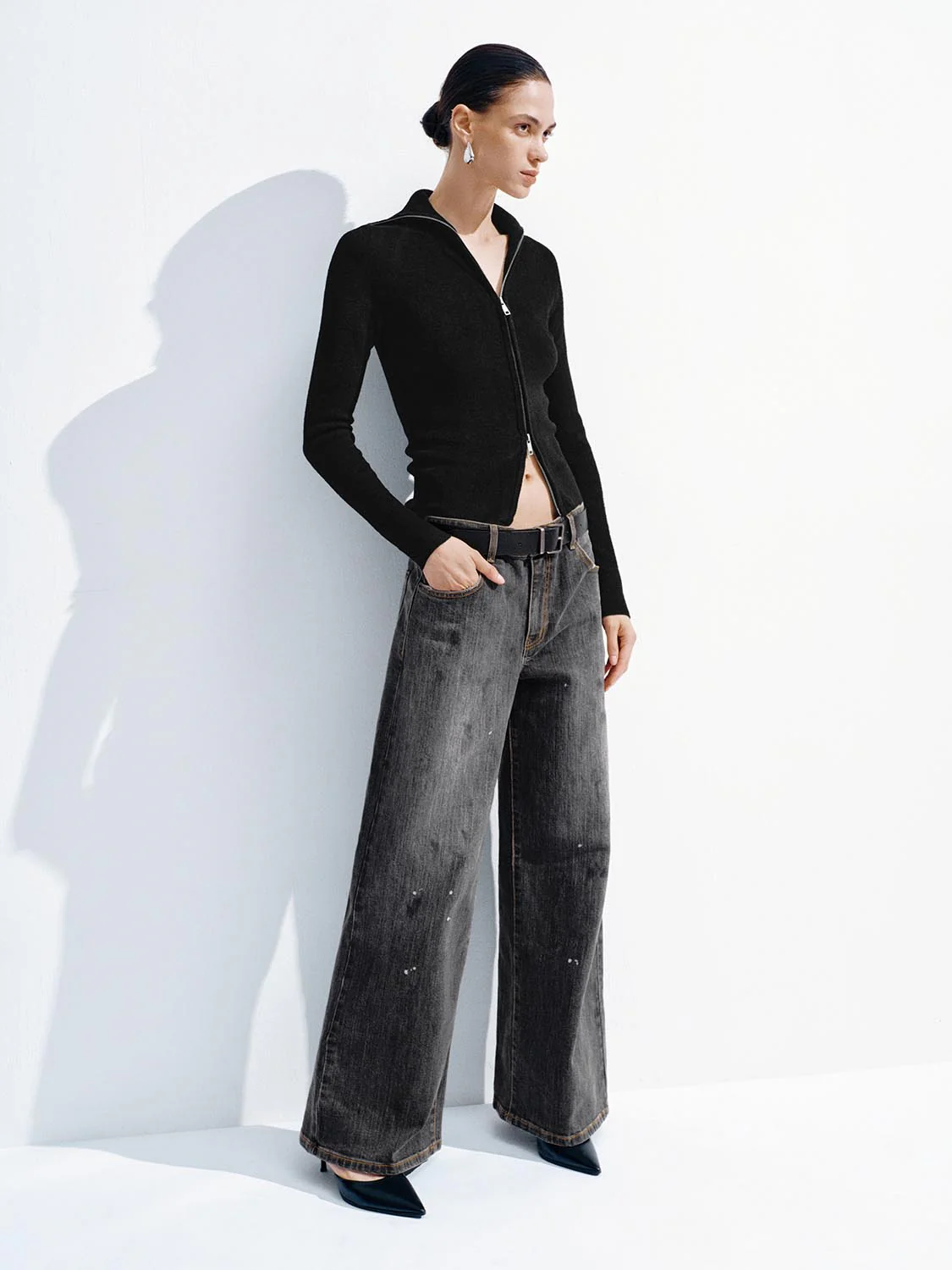 Full Zip Slim Knitted Cardigans - Image 5