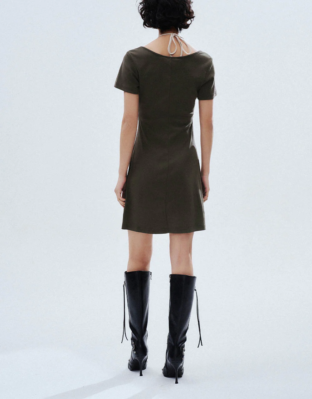Halter Neck 2 In 1 A-Line Dress - Image 22