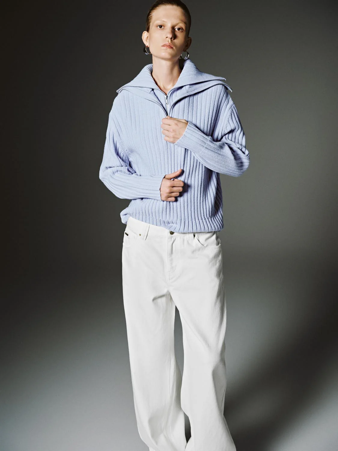 High Collar Knitted T-Shirts - Image 3