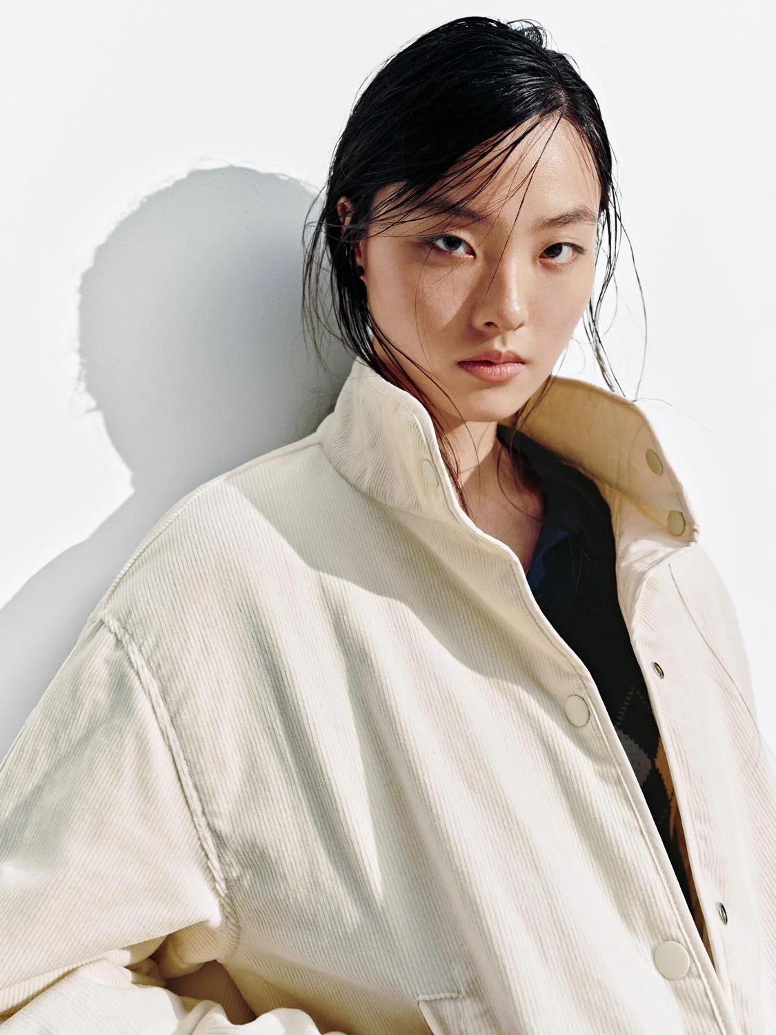 High Neck Button Up Padded Jackets - Image 3