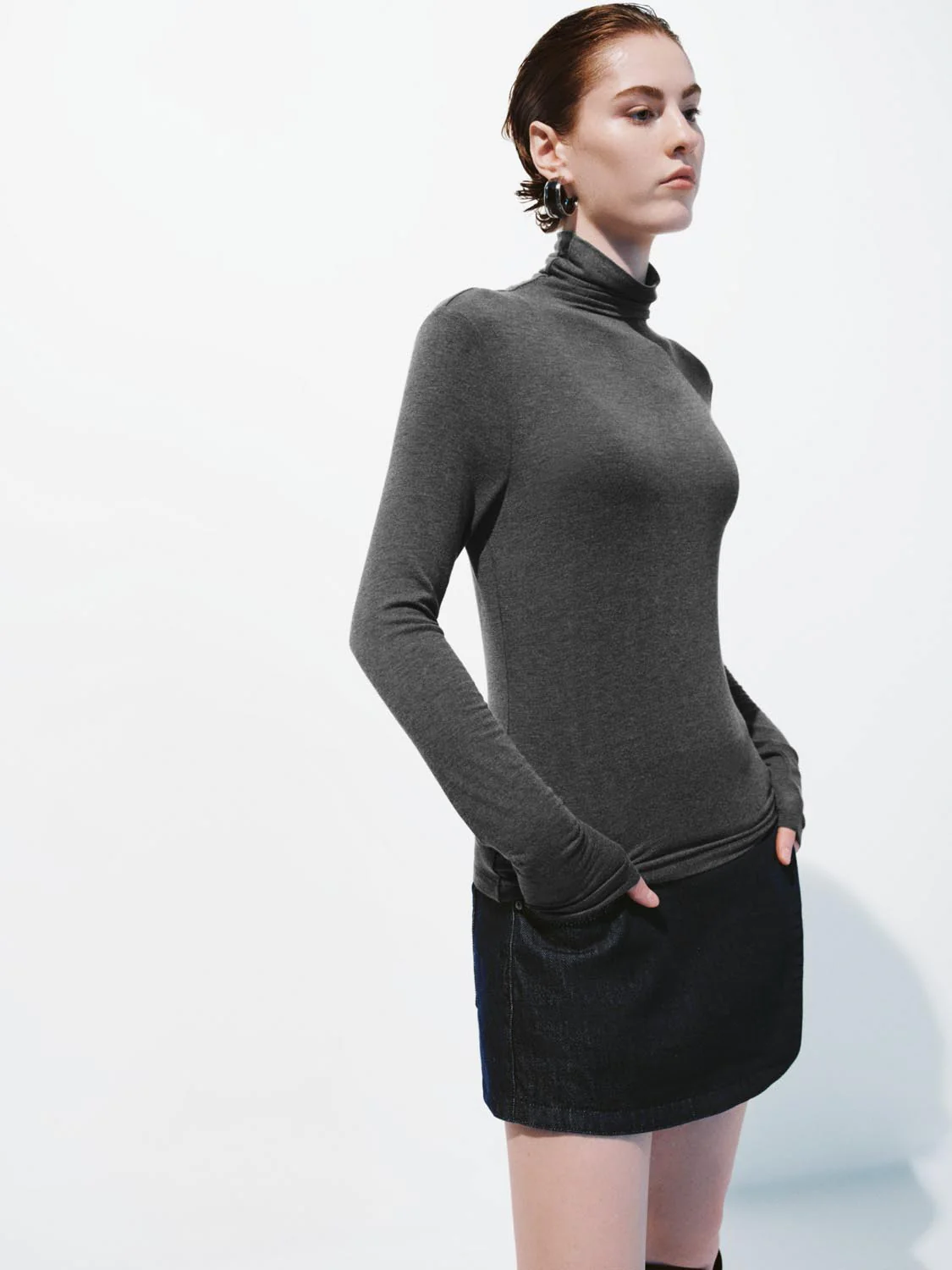 High Neck Long Sleeve T-Shirts - Image 26
