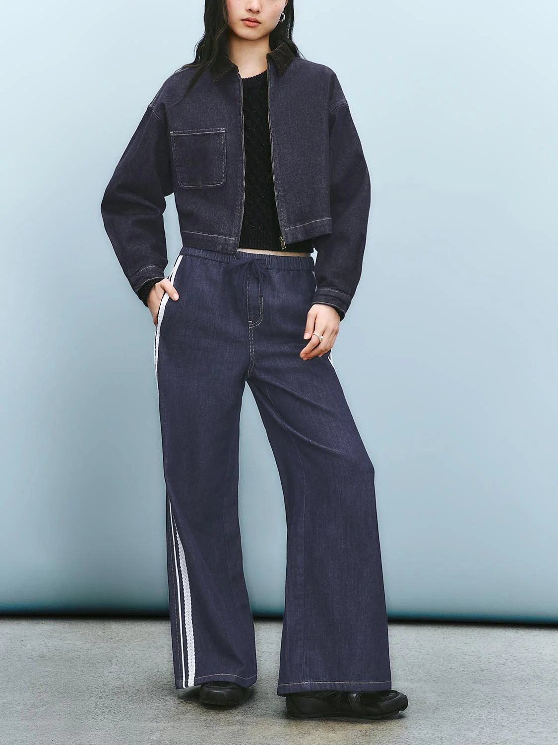 High Rise Denim Jeans - Image 6