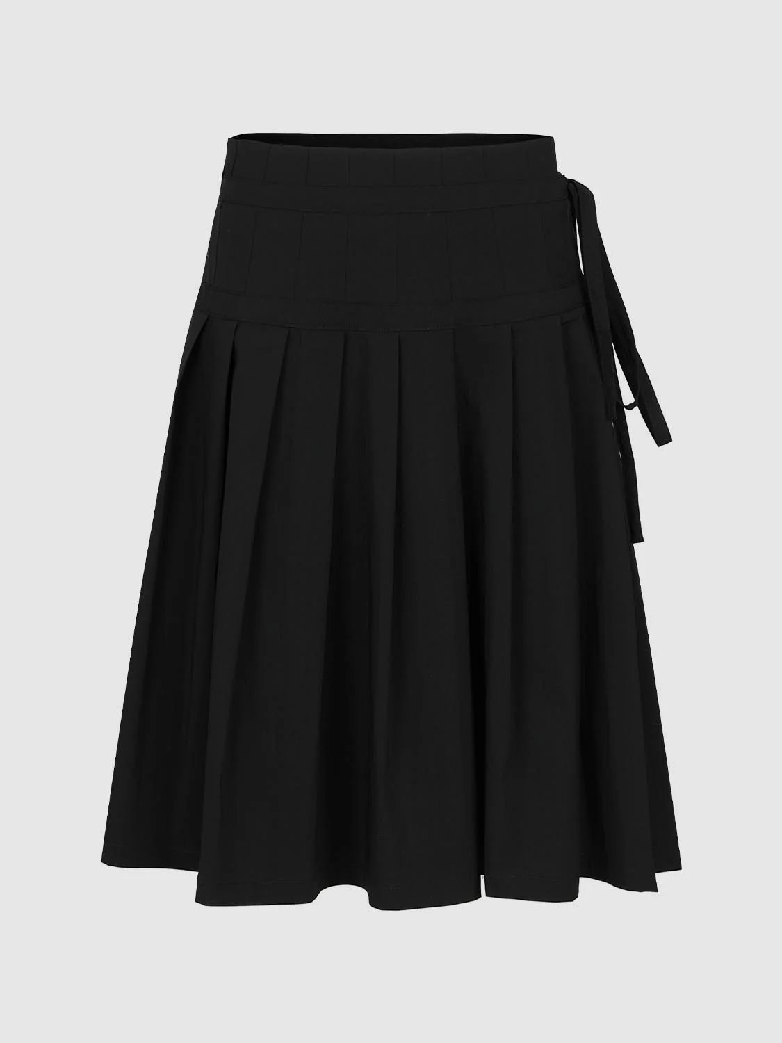 High-Waist Pleated A-Line Midi Skirts - Image 2