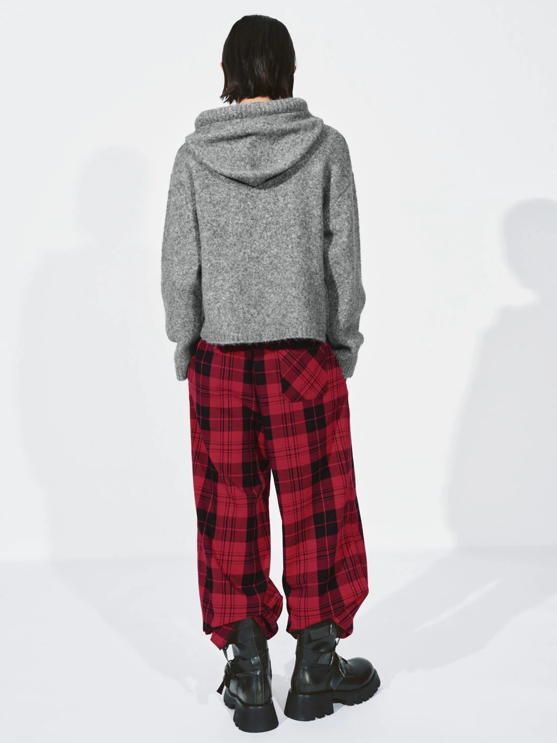 Hooded Drawstring Embroidered Knitted Cardigans - Image 6