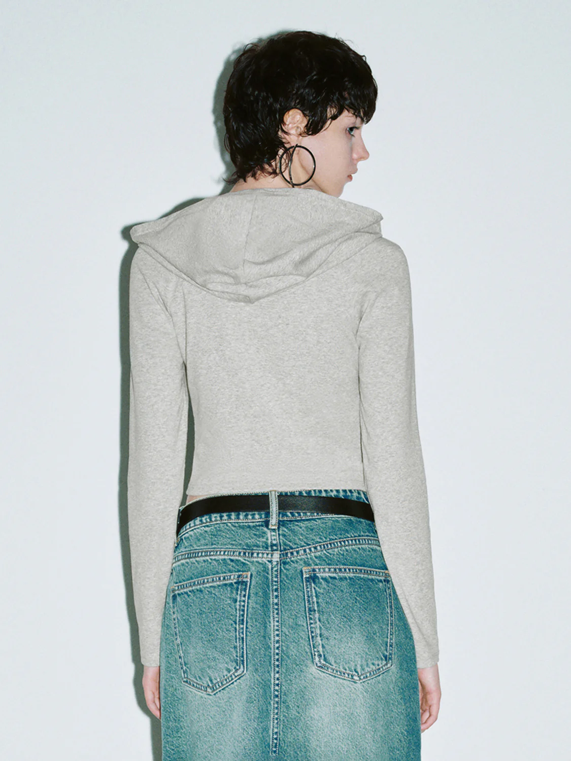 Hooded Skinny T-Shirt - Image 2