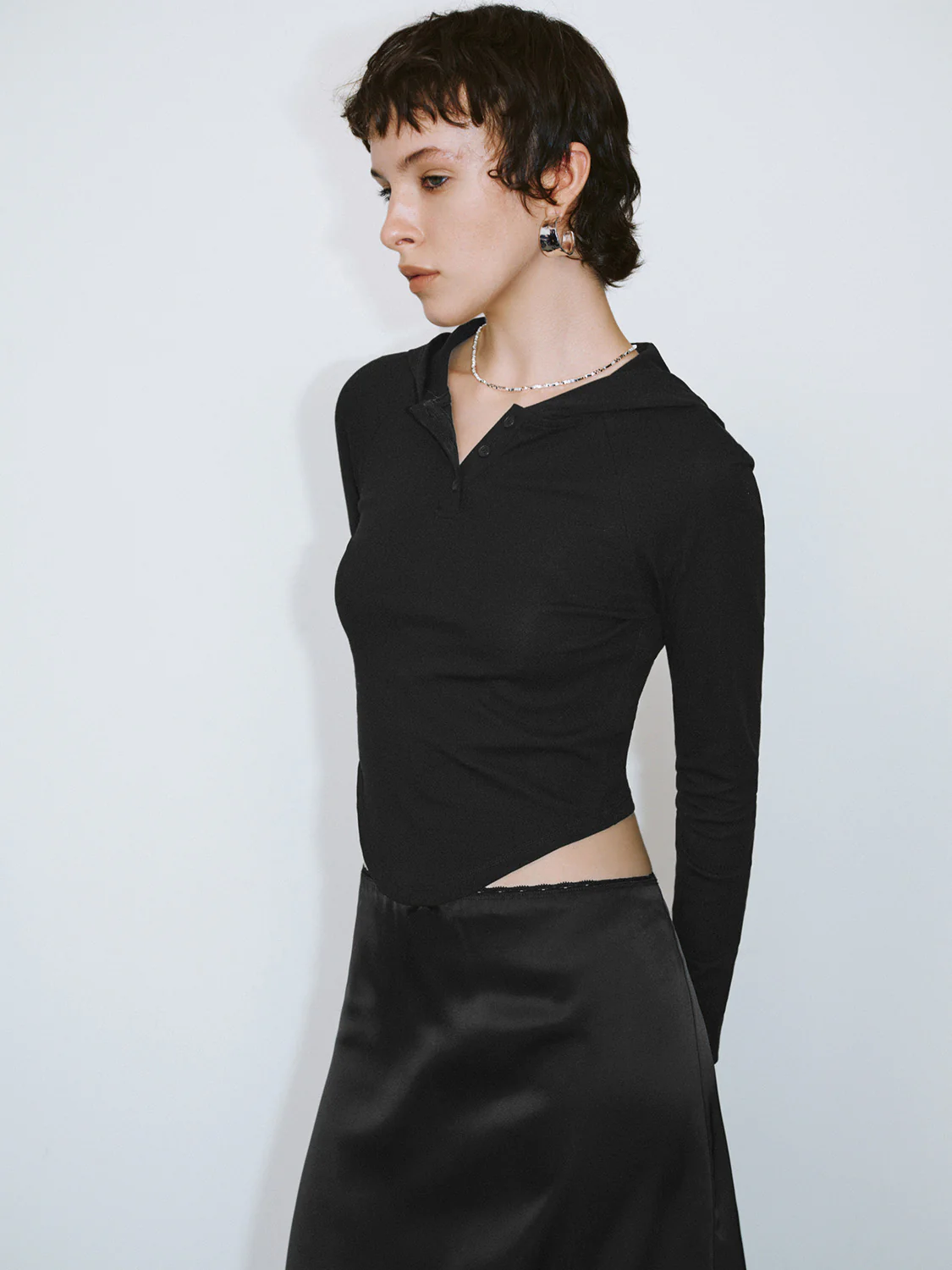 Hooded Skinny T-Shirt - Image 20