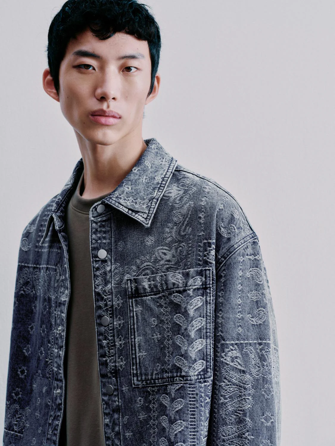 Intarsia Denim Shirts - Image 3