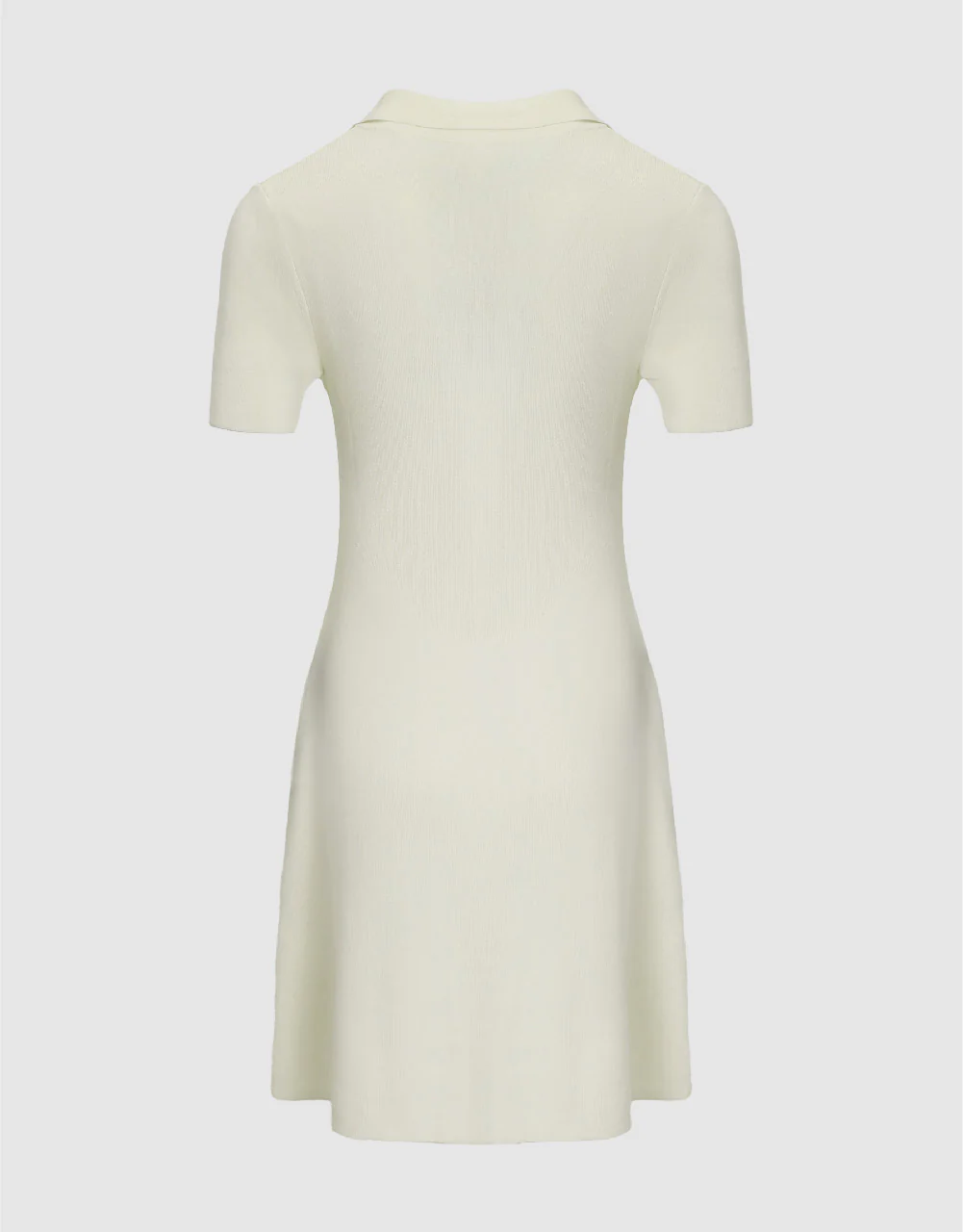 Knitted Skinny Polo Dress - Image 13