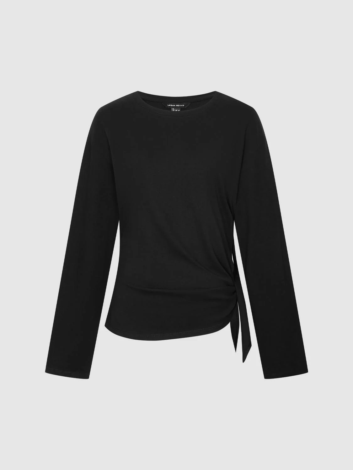 Knot Front Long Sleeve T-Shirts - Image 7