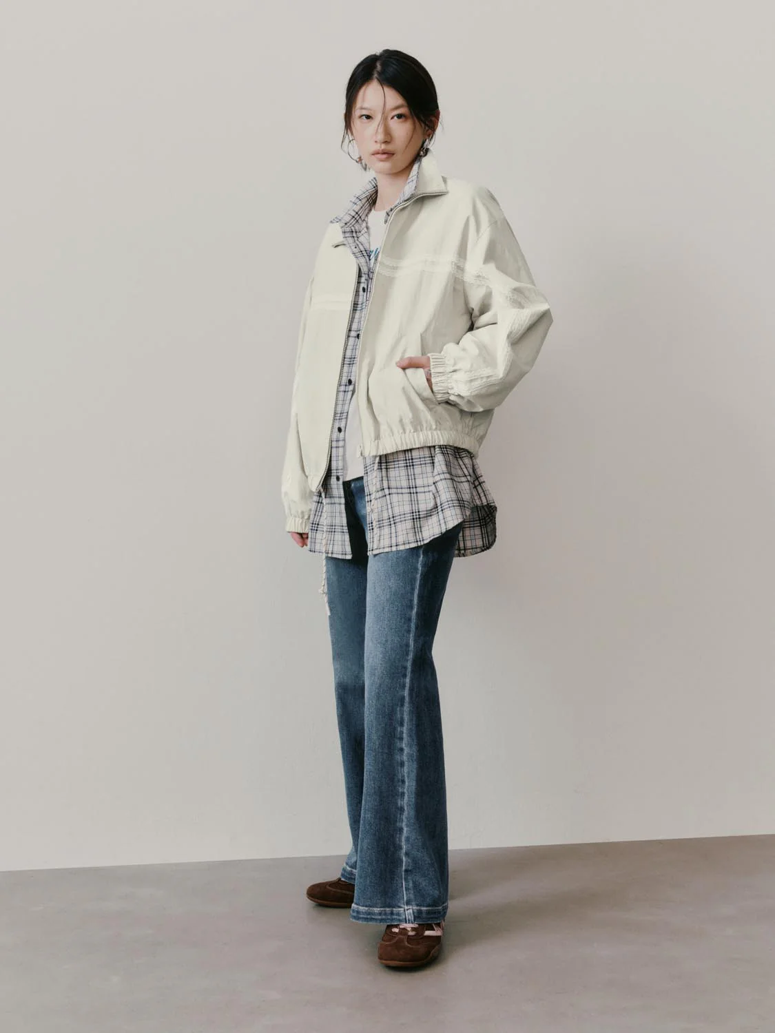 Lace Detail Full Zip Track Jackets - Image 12