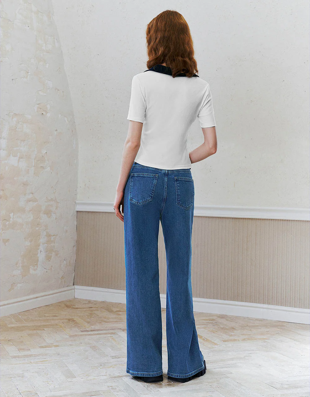 Lapel Skinny Knitted T-Shirt - Image 14