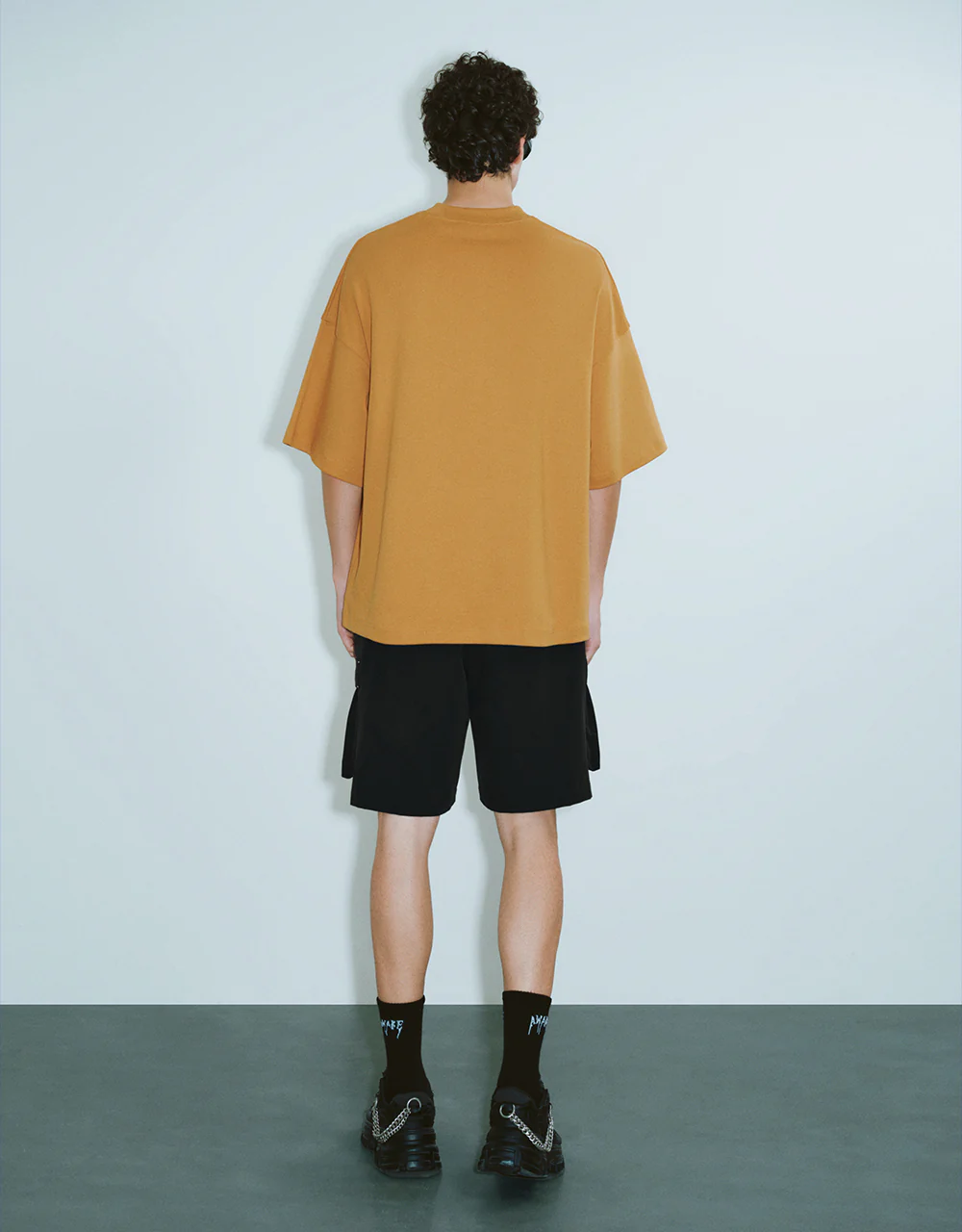 Letter Printed Crew Neck Loose T-Shirt - Image 22
