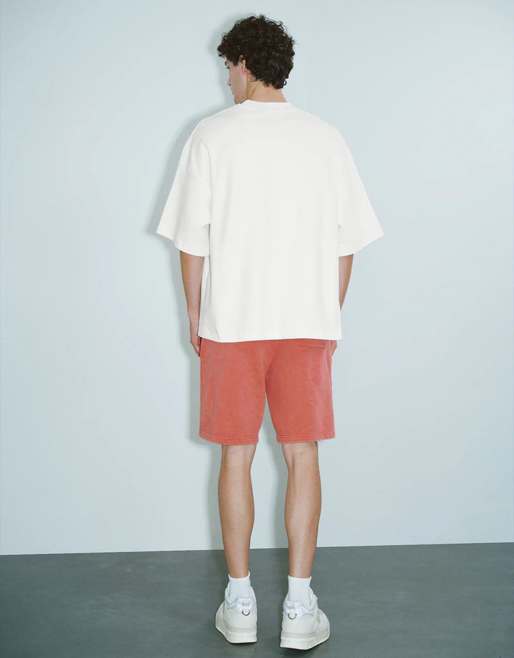 Letter Printed Crew Neck Loose T-Shirt - Image 6