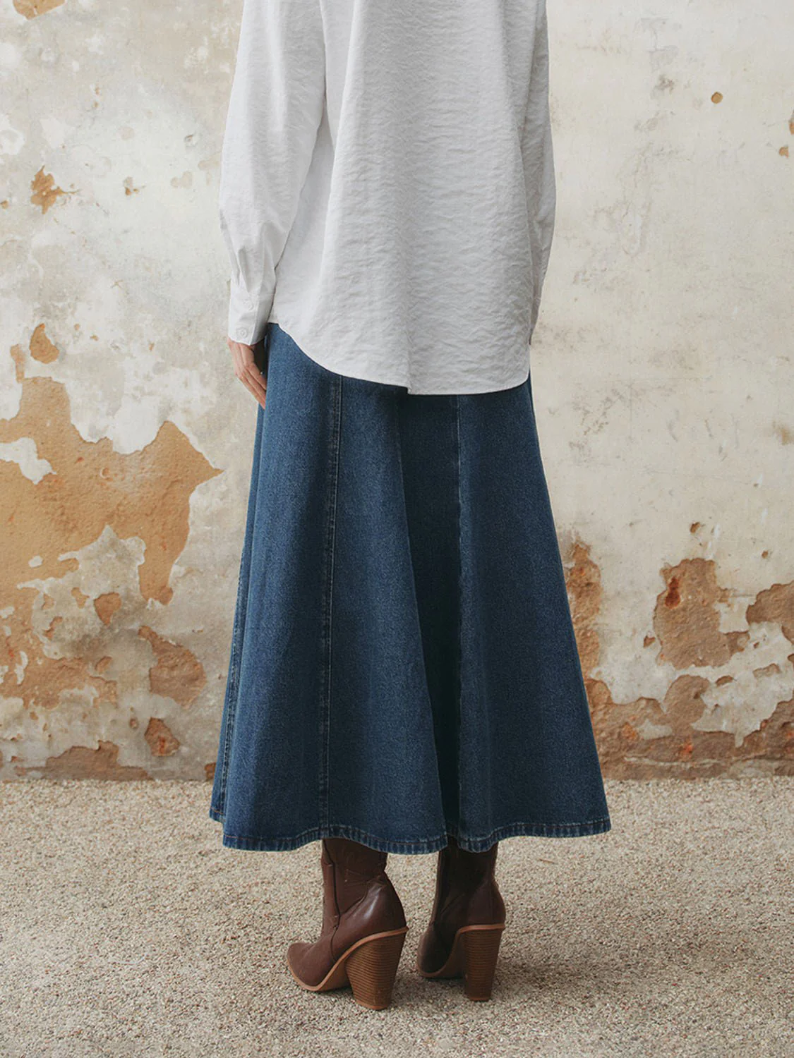 Mid-Length Denim Skirts - Image 3