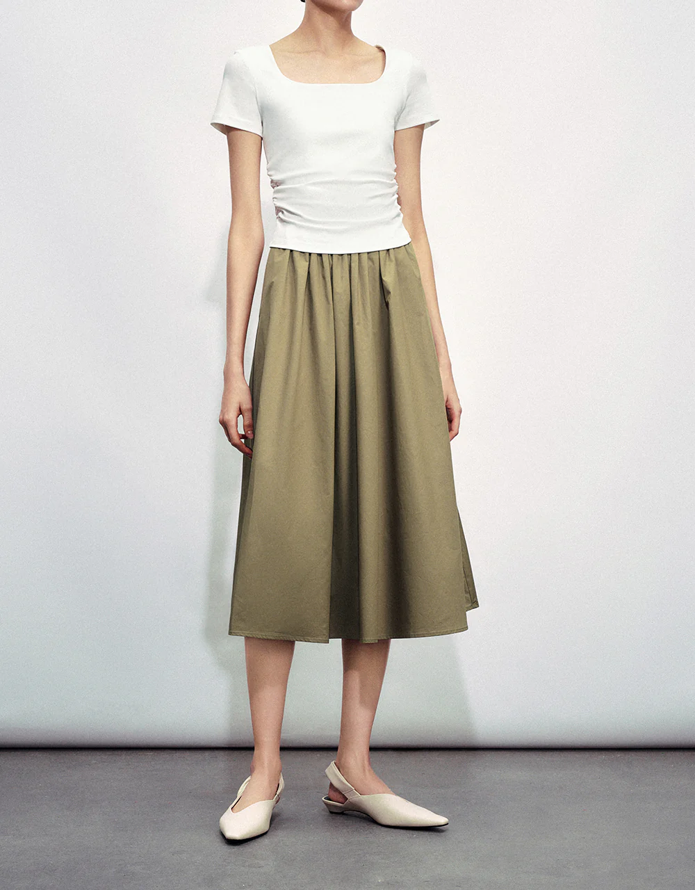 Midi A-Line Skirt - Image 12