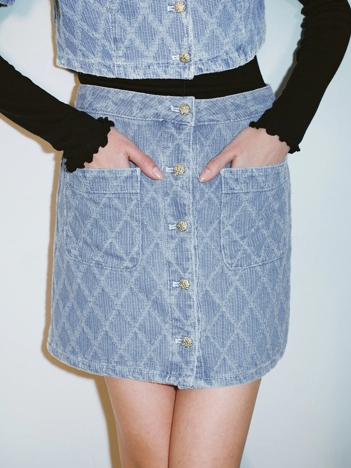 Mini Denim Skirts - Image 4