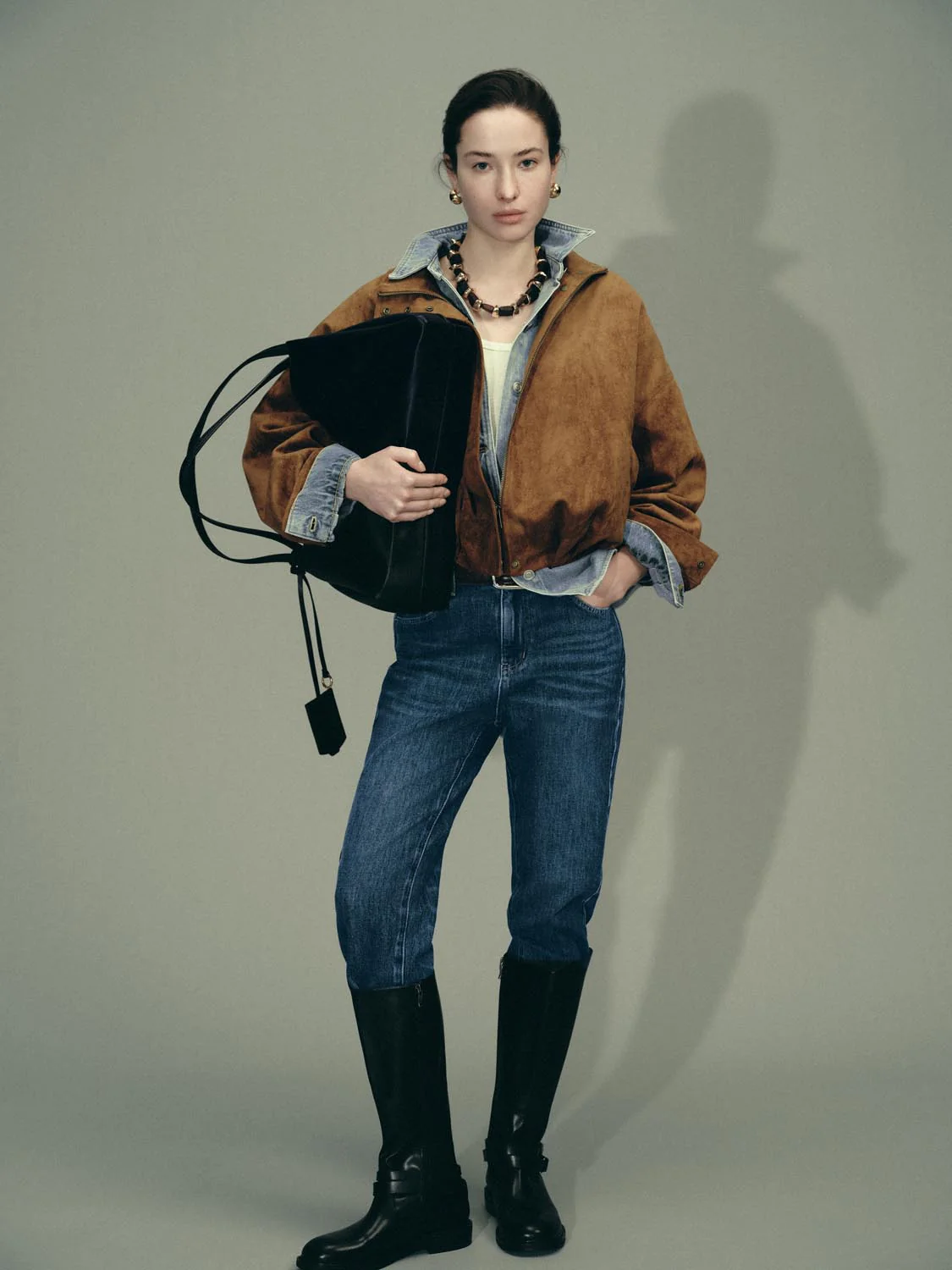 Mock Neck Bomber Jackets - Image 3
