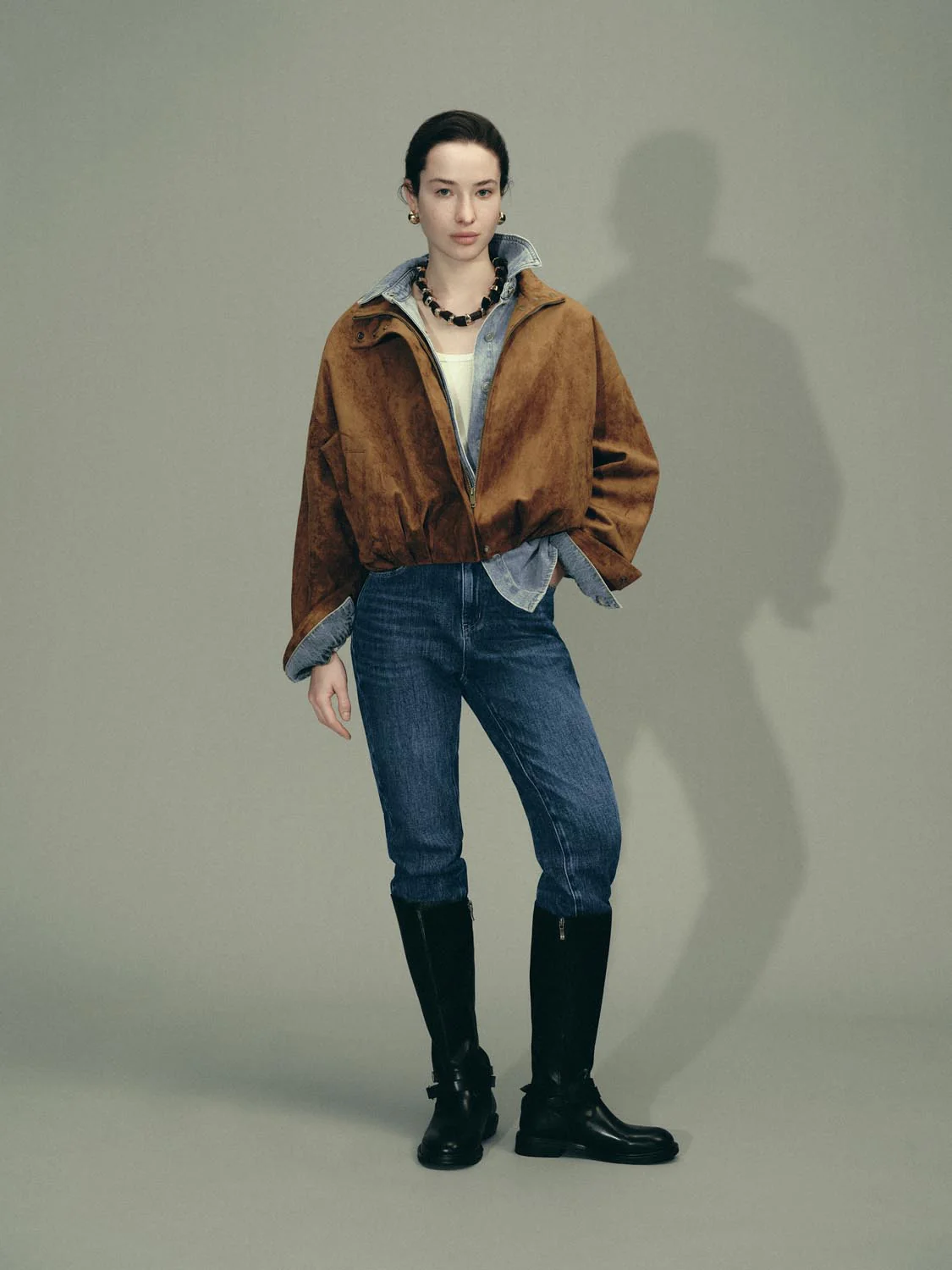 Mock Neck Bomber Jackets - Image 4