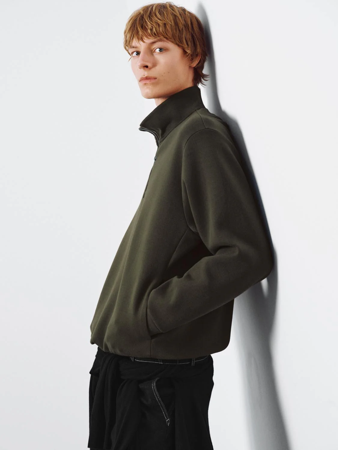 Mock Neck Half-Zip Sweatshirts - Image 2