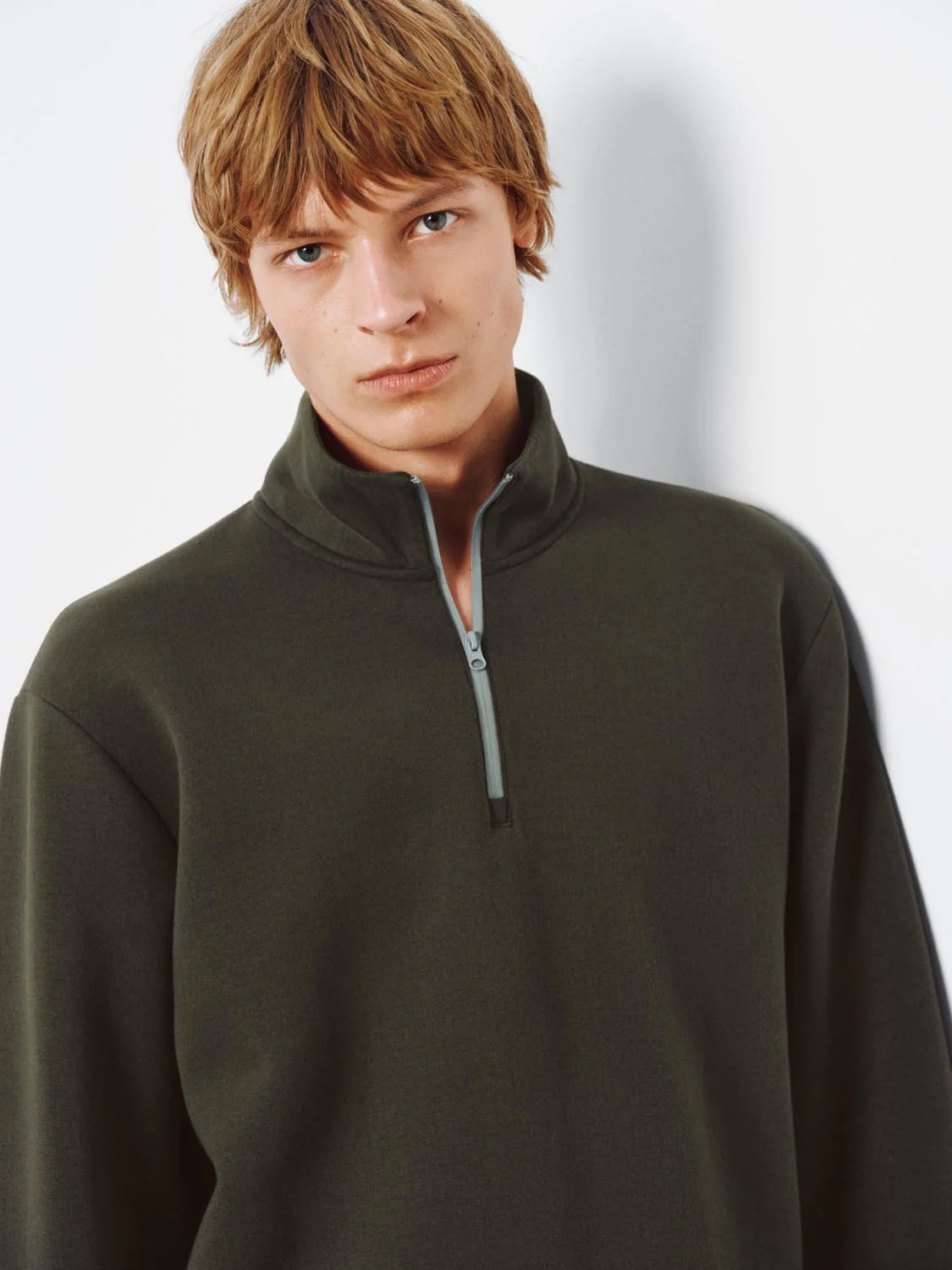 Mock Neck Half-Zip Sweatshirts - Image 3