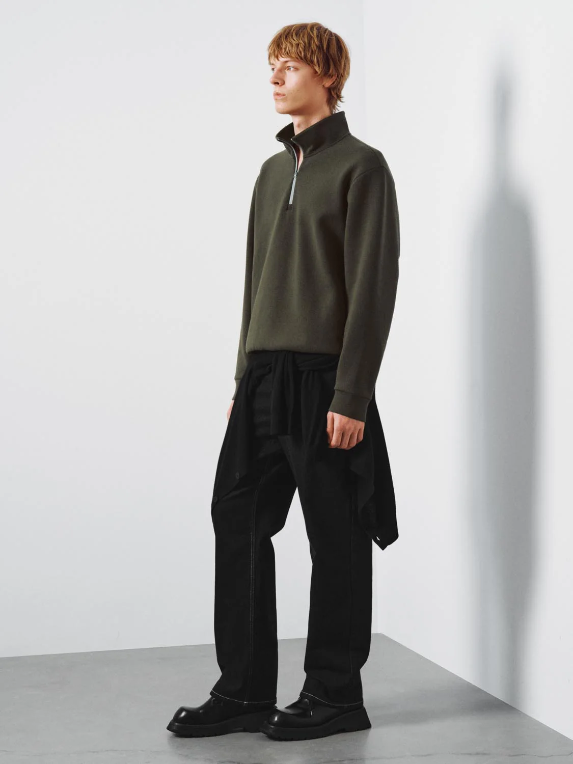 Mock Neck Half-Zip Sweatshirts - Image 5