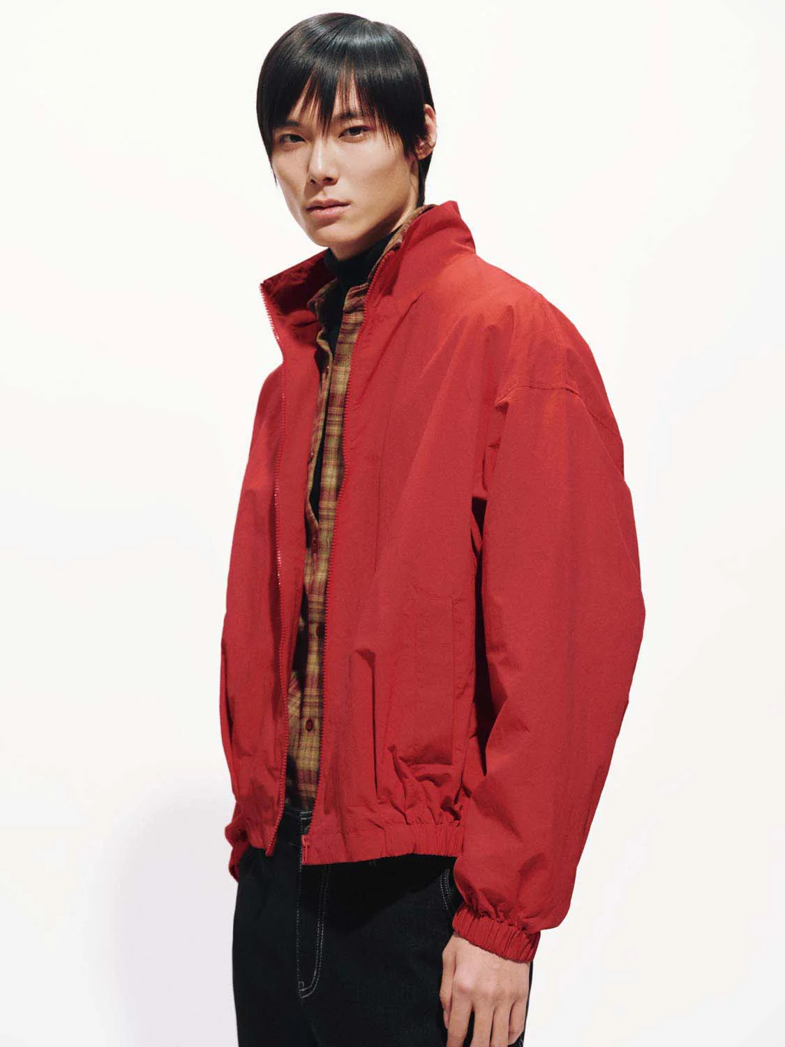 Mock Neck Loose Fit Jackets - Image 2