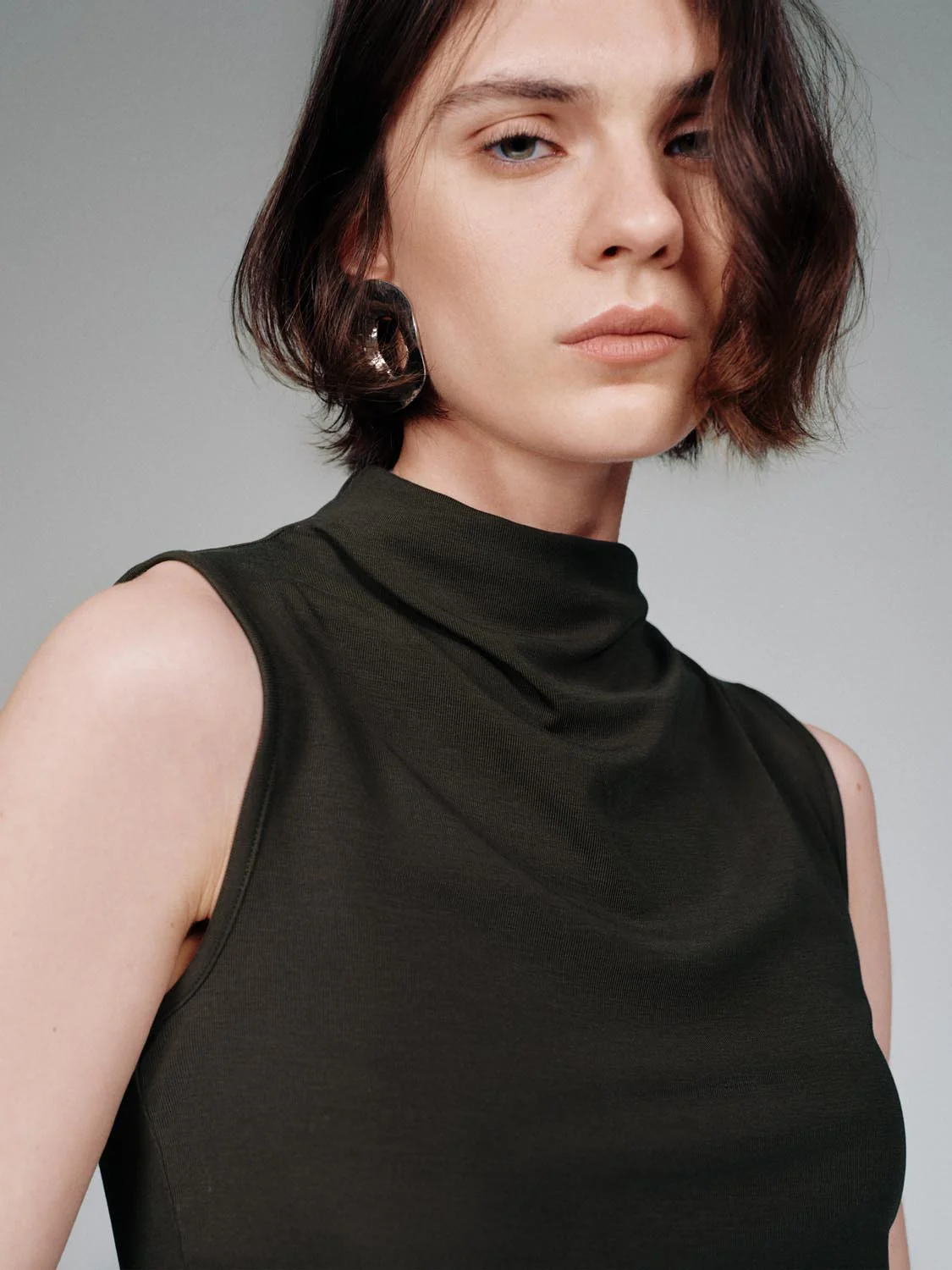 Mock Neck Tank Tops - Image 3
