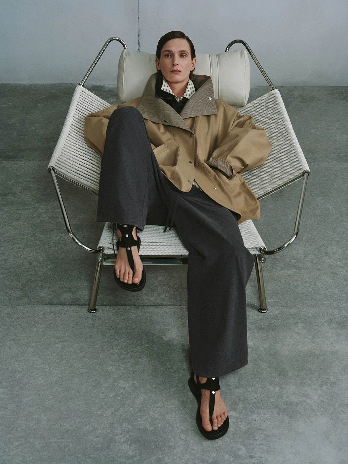 Mock Neck Trench Coats - Image 4