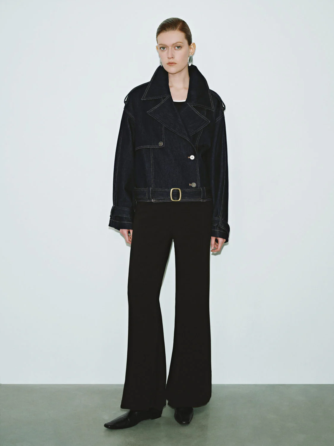 Notched Collar Denim Jackets - Image 3