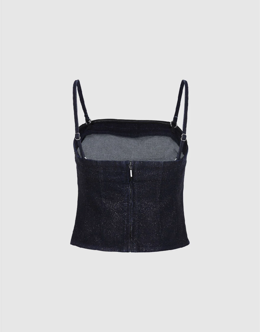 Off-Shoulder Denim Cami Top - Image 5