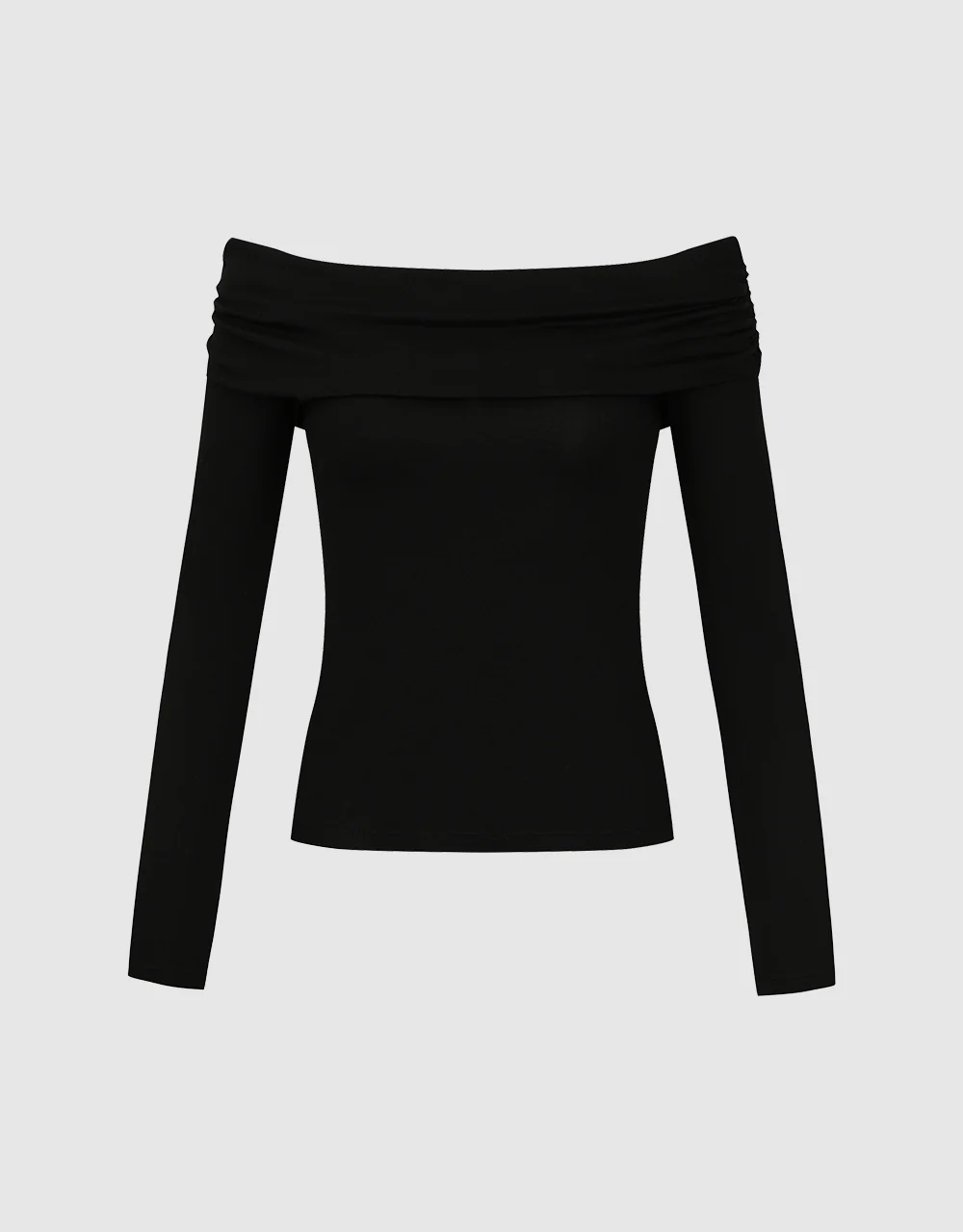 Off-Shoulder Skinny T-Shirt - Image 28