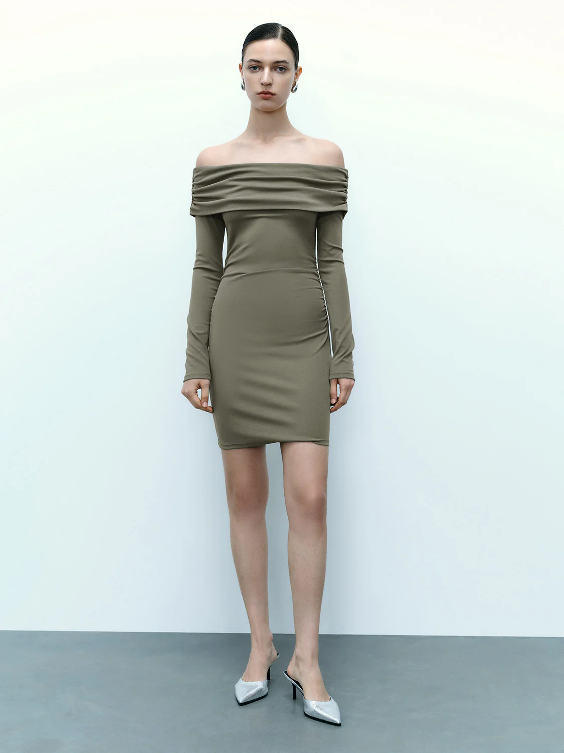 Off Shoulder Skinny Dress - Image 16