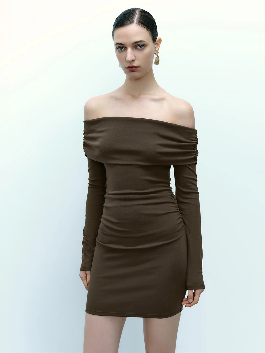 Off Shoulder Skinny Dress - Image 20
