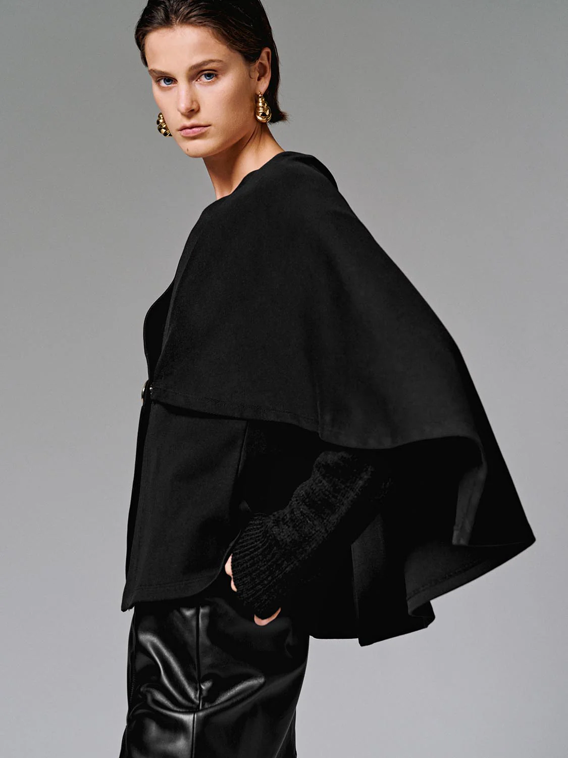 Oversize Button Front Ponchos - Image 3
