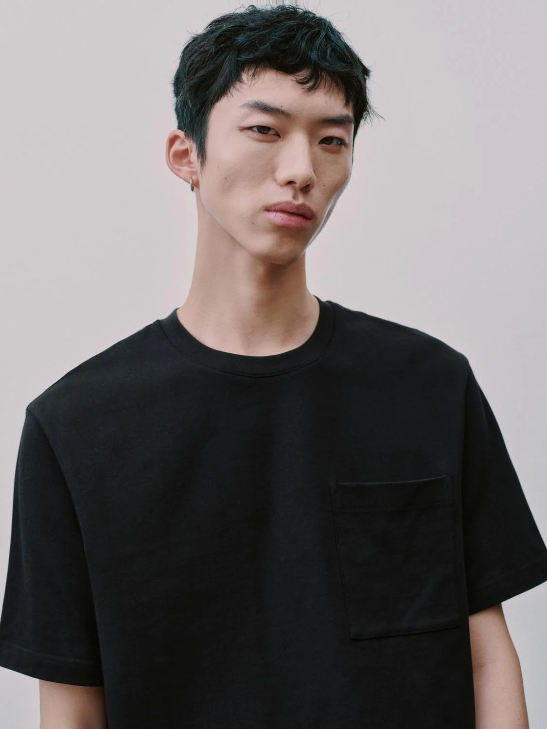 Patch Pocket Crew Neck T-Shirts - Image 3