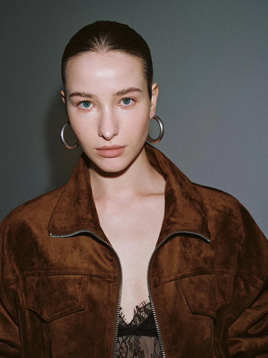 Patch Pocket Drawstring Bomber Jackets - Image 3