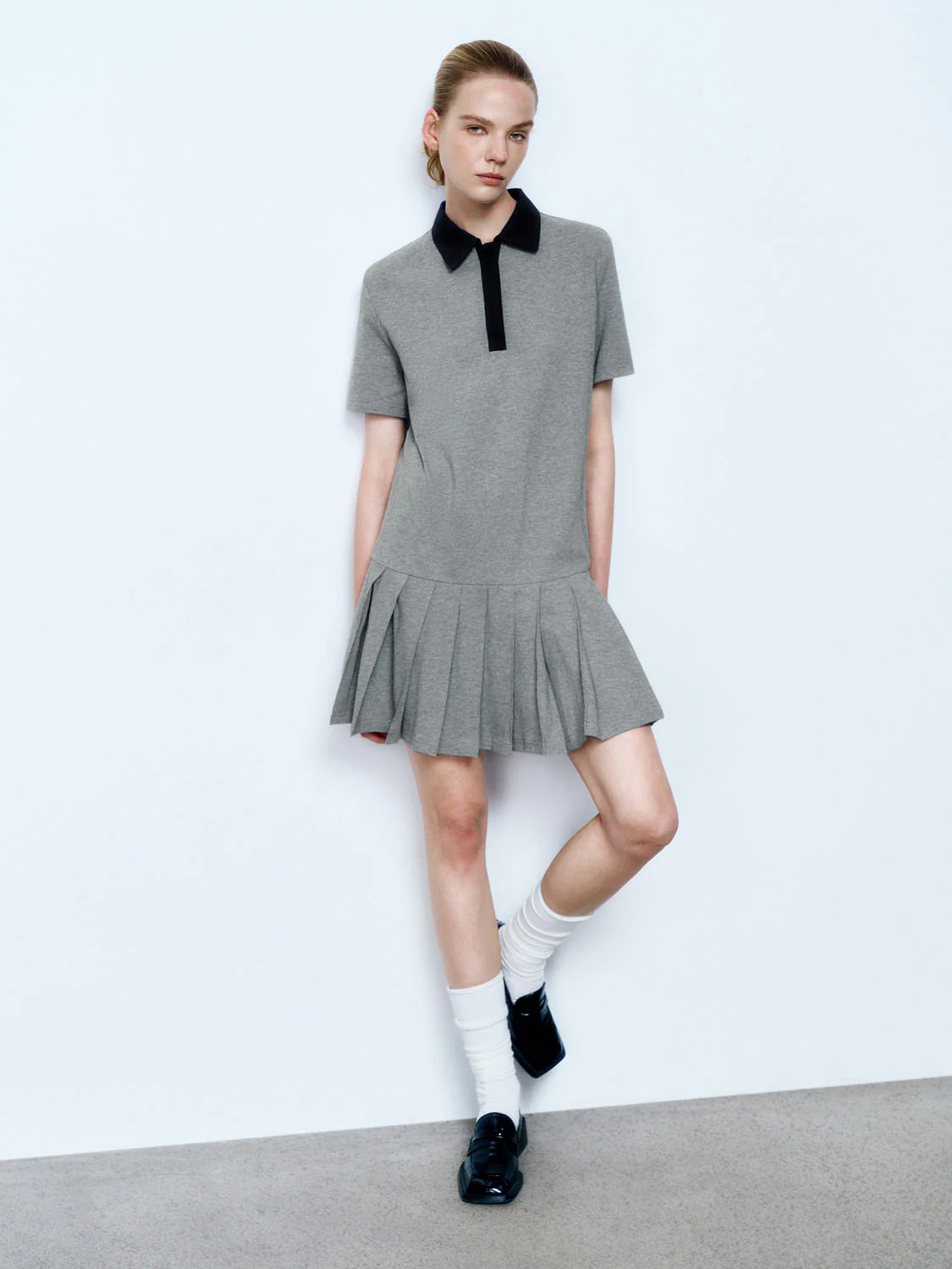 Pleated Straight Dresses - Image 4