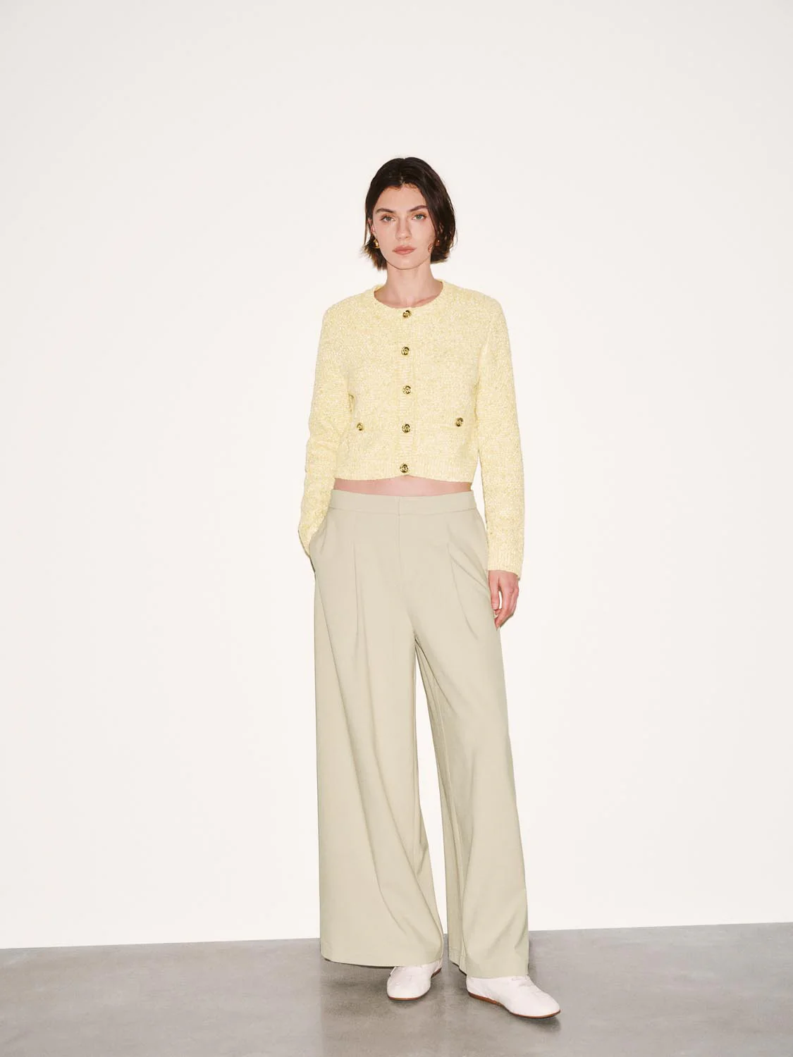Pleated Wide Leg Pants - Image 7