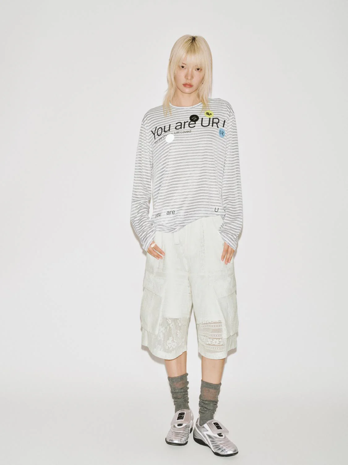 Printed Contrast Striped Long Sleeve T-Shirts - Image 5