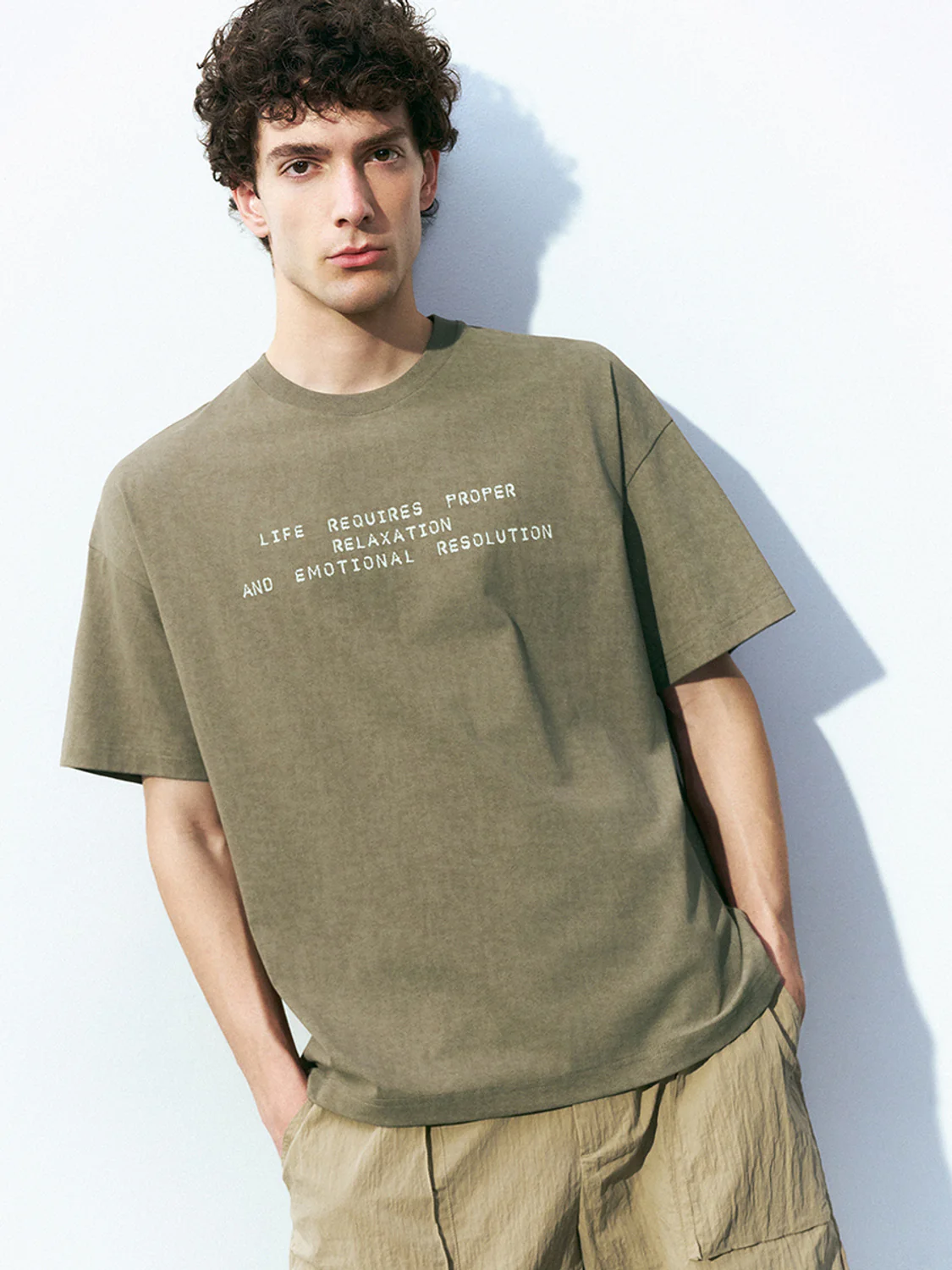 Printed Crew Neck Loose T-Shirt - Image 15