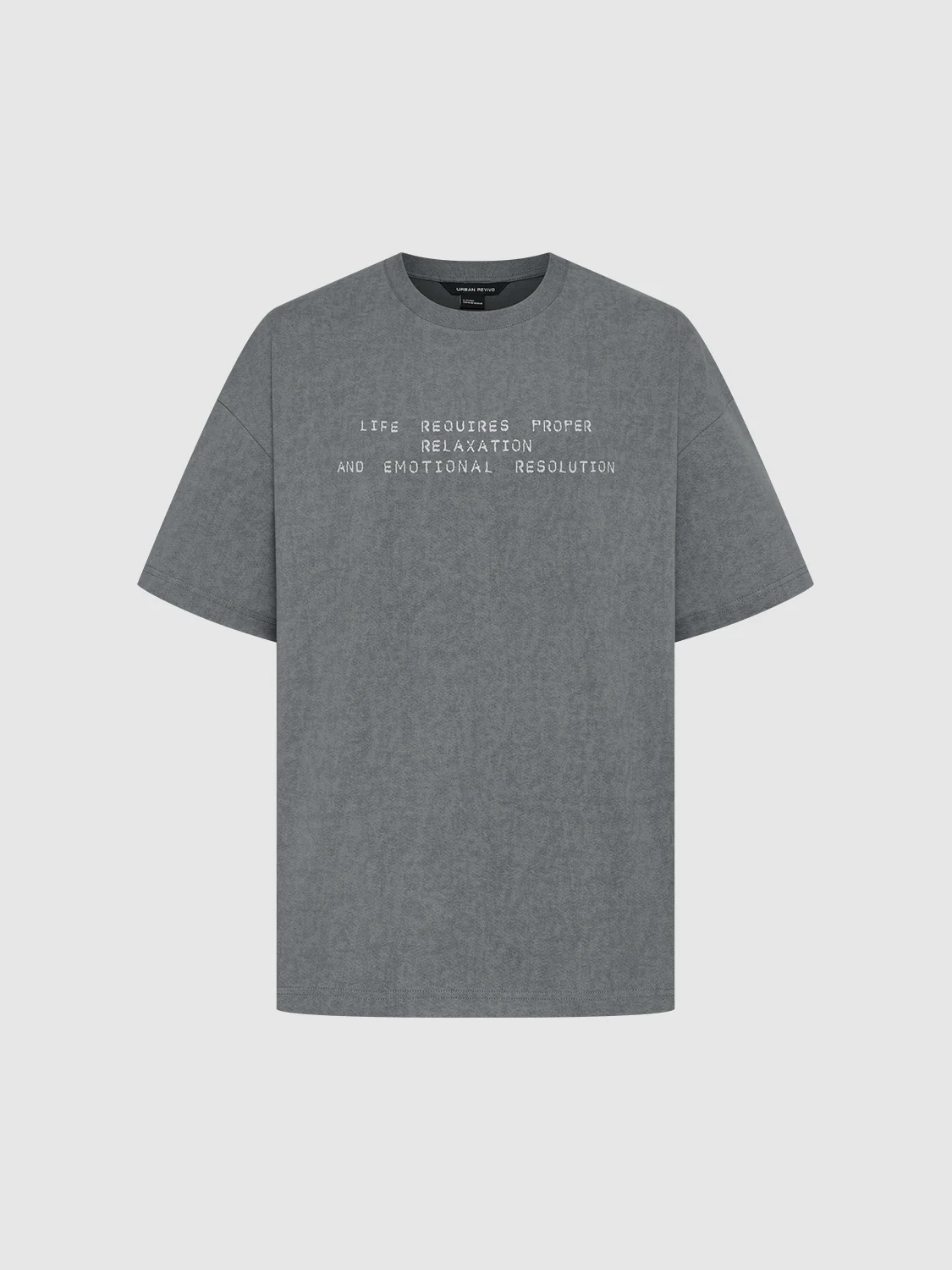 Printed Crew Neck Loose T-Shirt - Image 6