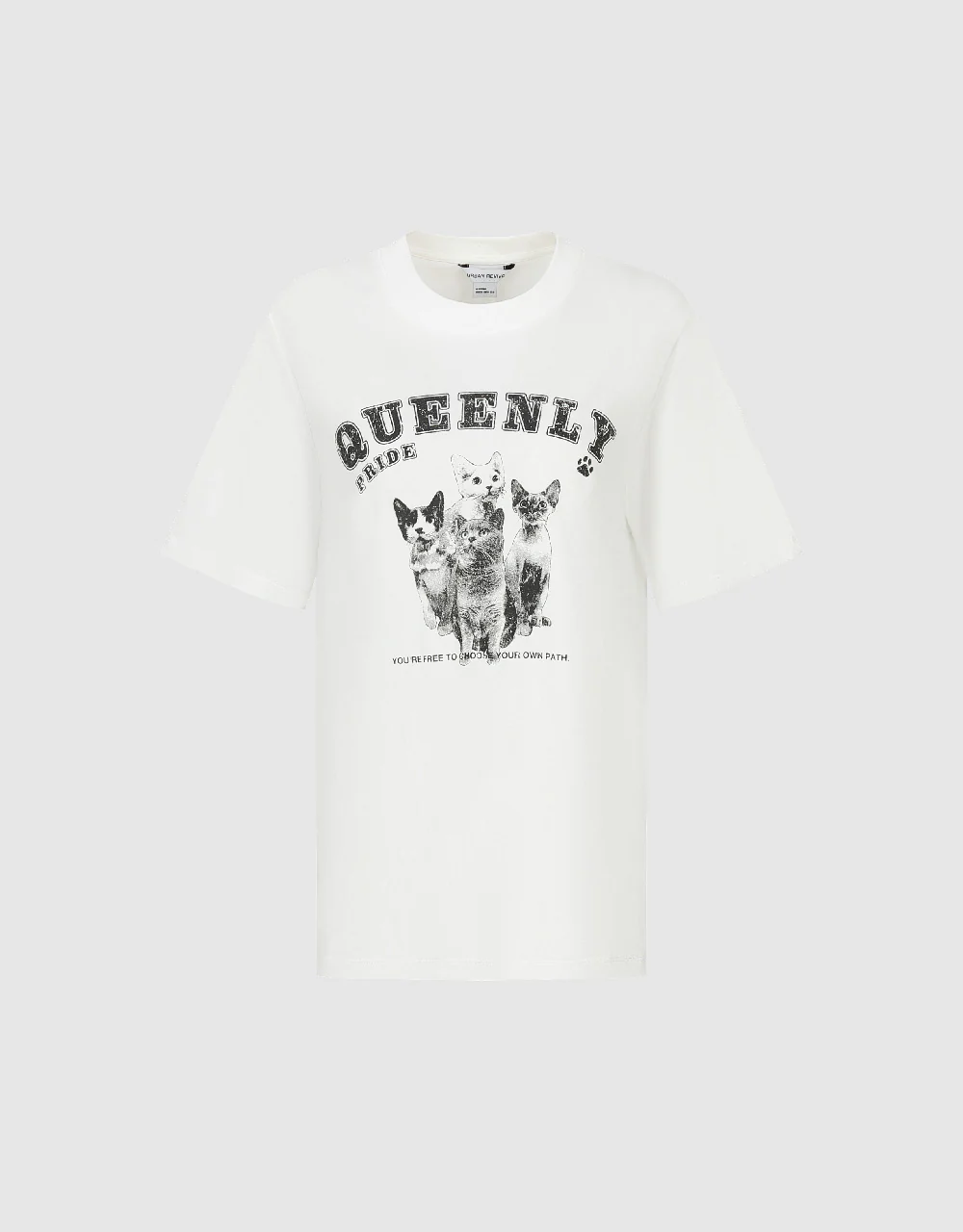 Printed Crew Neck Loose T-Shirt - Image 2